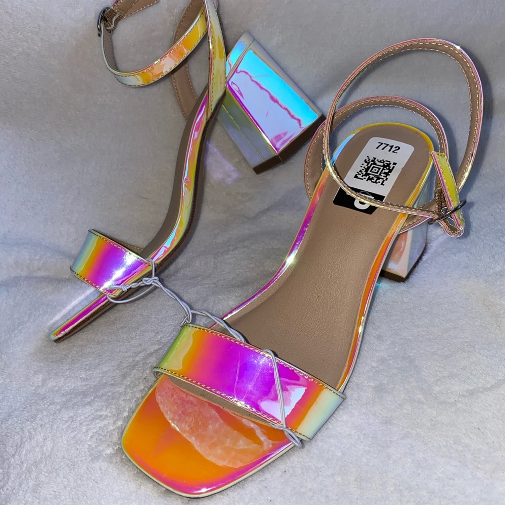NEW Wild Fable Iridescent Holographic Heels